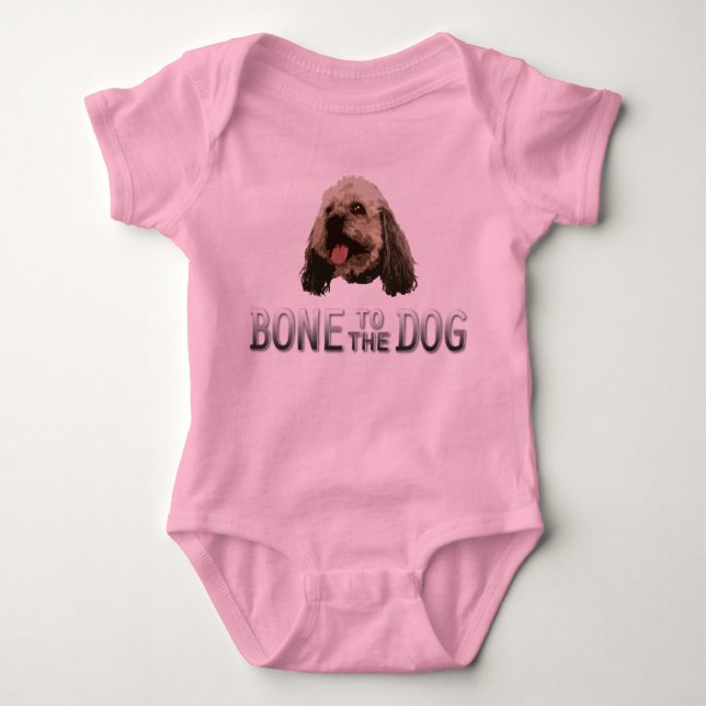 Ben till hundbabyromperen t-shirt (Framsida)