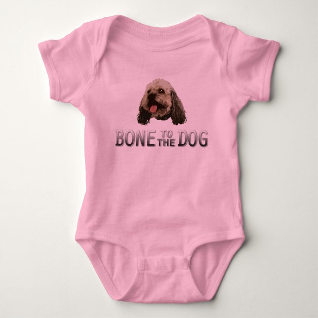 Ben till hundbabyromperen tröja (Framsida)