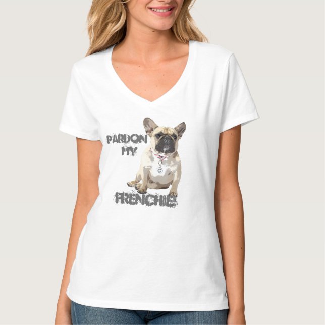 Benåda min Frenchie T skjorta T-shirt (Framsida)