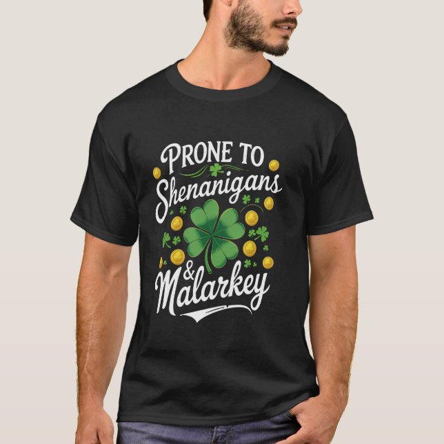 Benägen för bus och struntprat t shirt (Framsida)