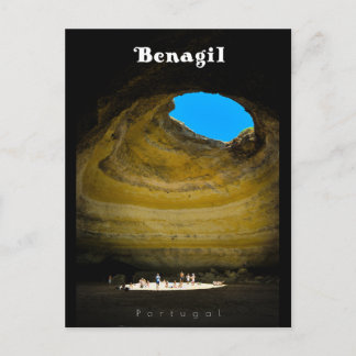 Benagil Cave - Travel Art Algarve Vykort