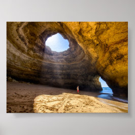 Benagil grotta i Algarve Poster