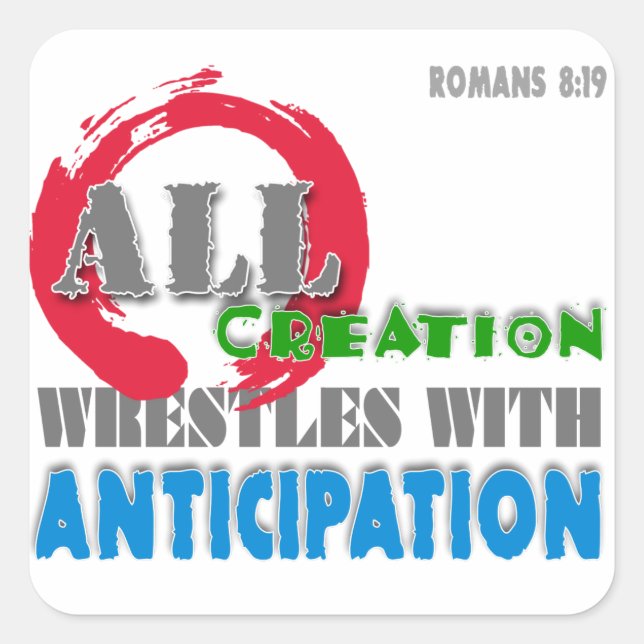 Benai Elohim Fyrkantigt Klistermärke (Framsida)