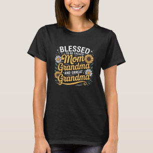 benämnd mormor välsignad att kallas Mamma T Shirt