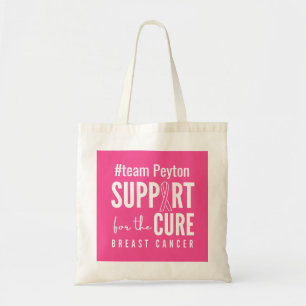 Benämning på bröstcancer Totes Bags rosa Tygkasse