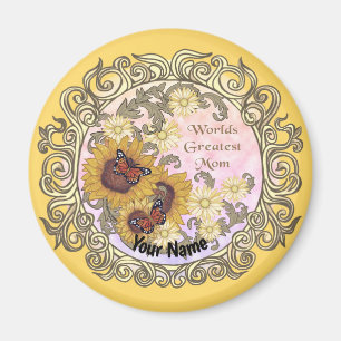 Benämning på Butterfly Solros Mamma Magnet
