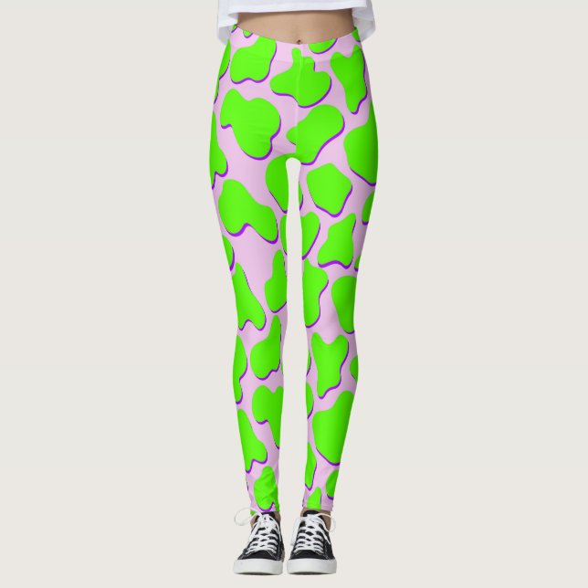 Benämningar på cellutskrifter från Neoncore Grönt  Leggings (Framsida)