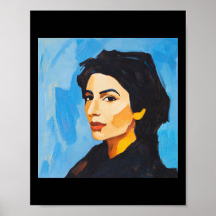 Benazir Bhutto Post-impressionist Painting Stil S Poster