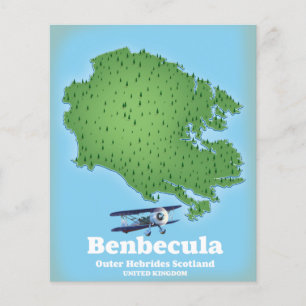 Benbecula Yttre Hebriderna Skottland Flygblad