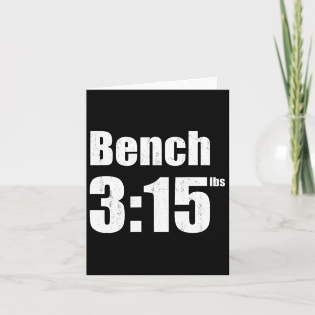 Bench 315 - Bench Press 315 lbs Gym Kort (Framsida)