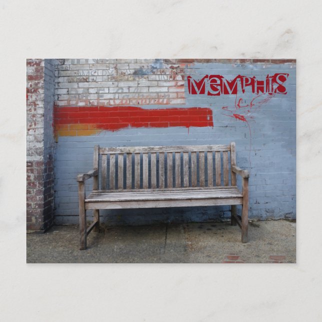 Bench i Memphis Vykort (Framsida)