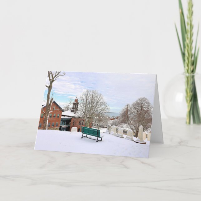 Bench med synvinkel från Burial Backe Kort (Framsida)