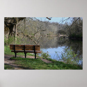 Bench Overlook Bäck Poster