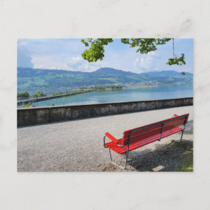 Bench på sent vykort