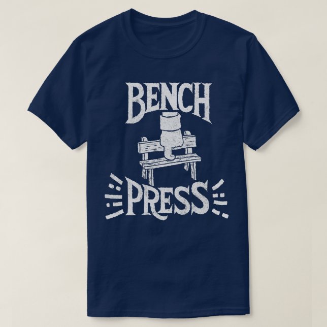 Bench Press 2 T Shirt (Design framsida)
