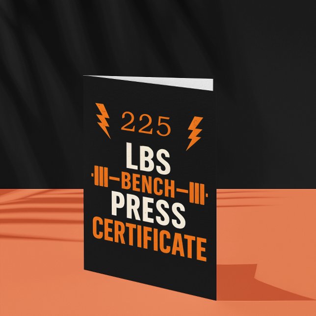 Bench Press Achievement Certificate for Gym (Skapare uppladdad)