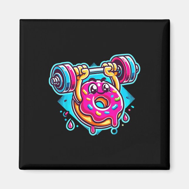 Bench Press Donut Weightlift Bodybuilding Fitne Magnet (Framsidan)