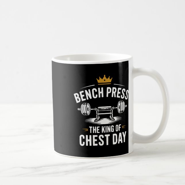 Bench Press Exercise Bodybuilding Fitness Workout Kaffemugg (Höger)