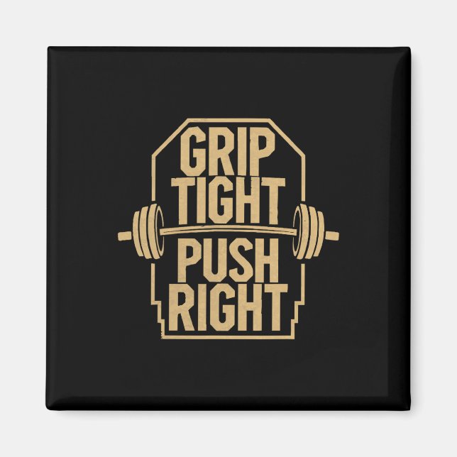 Bench Press Exercise Bodybuilding Fitness Workout Magnet (Framsidan)