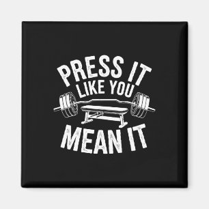 Bench Press Exercise Bodybuilding Fitness Workout Magnet