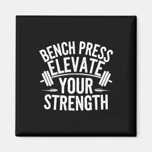 Bench Press Exercise Bodybuilding Fitness Workout Magnet