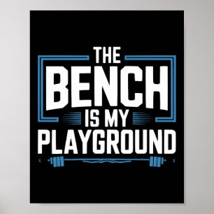 Bench Press Exercise Bodybuilding Fitness Workout Poster