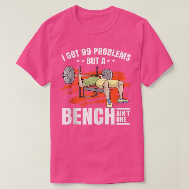 Bench Press Gift Manar GYM Muscle Bodybuilding Tan T Shirt (Design framsida)