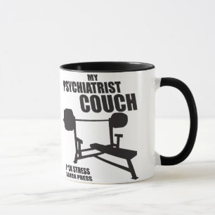 Bench Press - My Psychiatrist Couch - Bodybuilding Mugg