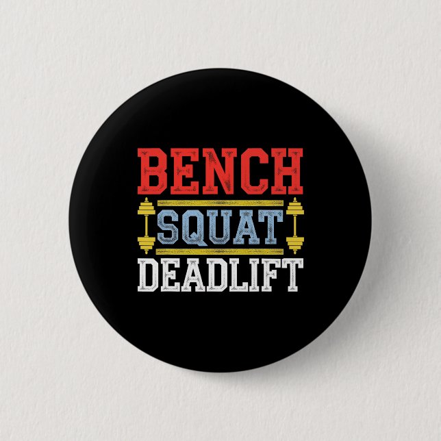 Bench Squat Deadlift Barbell Bodybuilding 1 Knapp (Framsida)