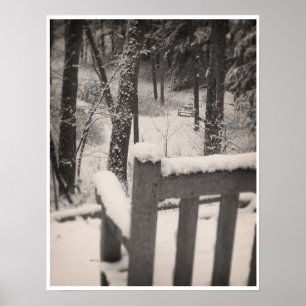 Benches som omfattas av snö poster