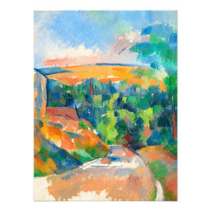 Bend in the Road by Paul Cezanne Fototryck