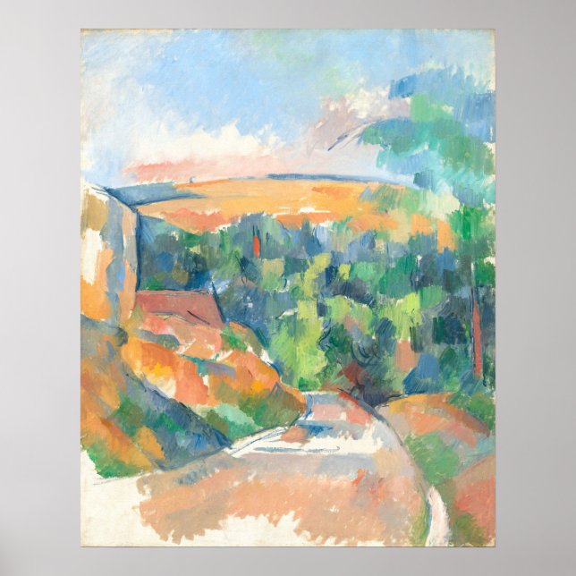 Bend in the Road - Paul Cézanne Fine Art Poster (Framsidan)