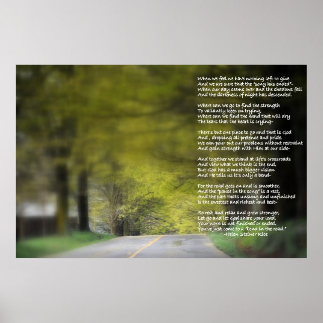 Bend in the Road Poster (Framsidan)