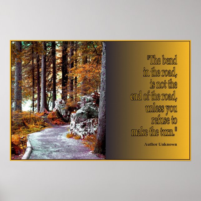 Bend in the Road, skriv ut Poster (Framsidan)