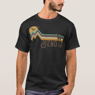 Bend Oregon 70s 80s Retro Style Vintage Distressed T Shirt