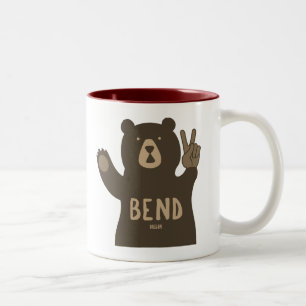Bend Oregon Fredagsmys Björn Två-Tonad Mugg