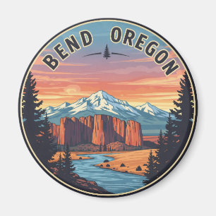 Bend Oregon kusten Travel-vykort Magnet