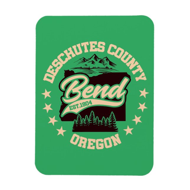 Bend,Oregon Magnet (Vertikal)