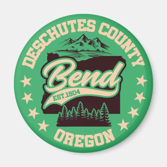 Bend,Oregon Magnet (Framsidan)