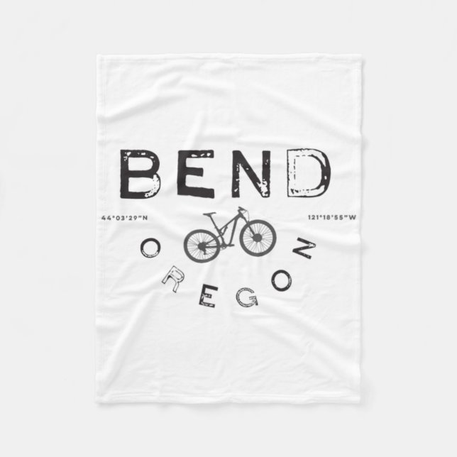Bend Oregon mountainbike  Fleecefilt (Framsidan)