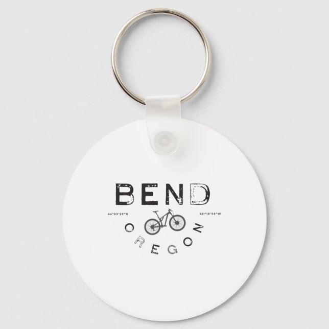 Bend Oregon mountainbike Nyckelring (Framsida)