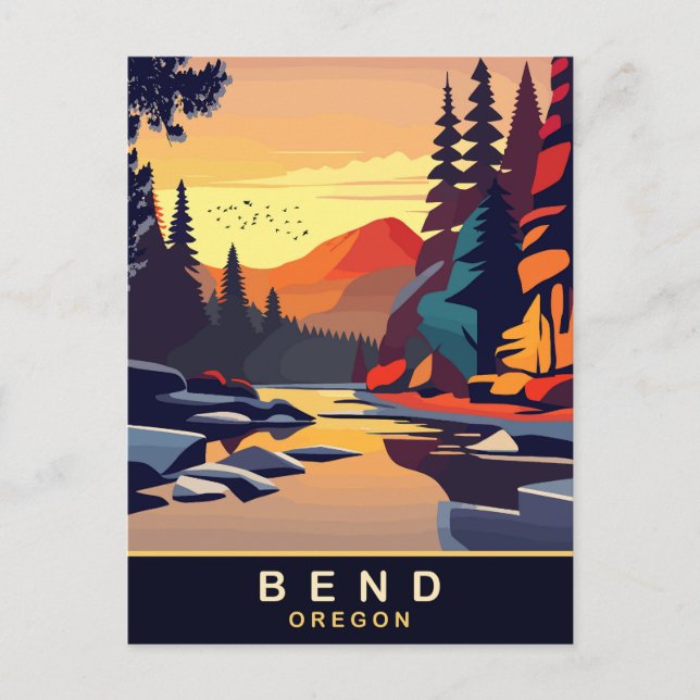 Bend, Oregon, Resa Vykort (Framsida)