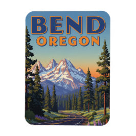 Bend Oregon Travel-vykort Magnet