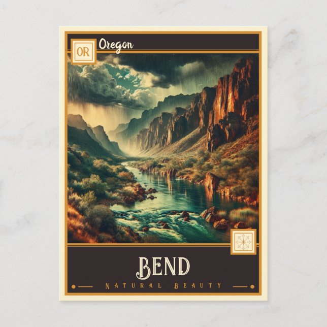 Bend, Oregon | VINTAGE Vykort (Framsida)
