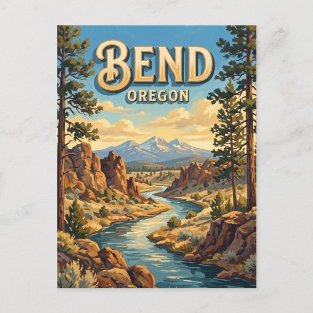 Bend Oregon Vykort (Framsida)