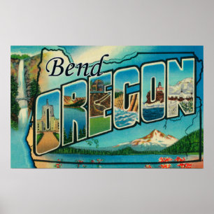 Bend, OregonLarge Brev ScenesBend, ELLER Poster