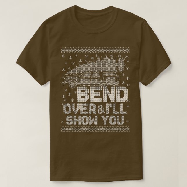 Bend Over And Ill Show You Funny Matching Couple C T Shirt (Design framsida)