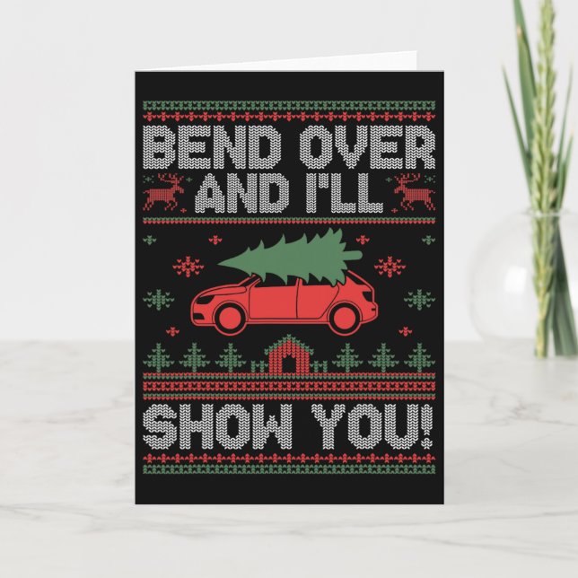 Bend over, så visar jag dig ett gott julpar kort (Framsida)