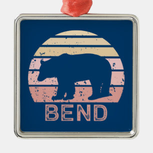 Bend Retro Bear Julgransprydnad Metall
