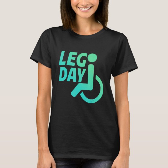 Bendag Handikappad Rullstol     T Shirt (Framsida)